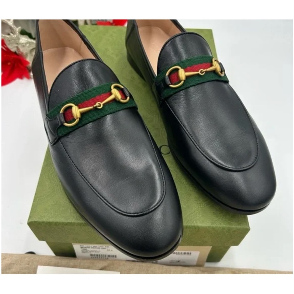 Gucci, jordaan leather loafers size 13 made in Italy - Picture 2 of 8
